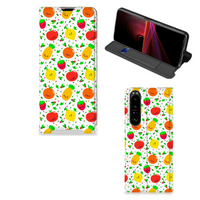 Sony Xperia 1 III Flip Style Cover Fruits