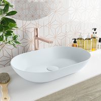 MONDIAZ ONNI Waskom solid surface 55cm kleur Clay / Clay MONDIAZ ONNI Waskom solid surface 55cm kleur Clay / Clay