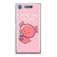 Love You A Lotl: Sony Xperia XZ1 Transparant Hoesje