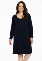 Yoek Jurk lange mouwen | Blauw | Maat 42/44