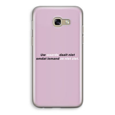 uw waarde daalt niet: Samsung Galaxy A5 (2017) Transparant Hoesje uw waarde daalt niet: Samsung Galaxy A5 (2017) Transparant Hoesje