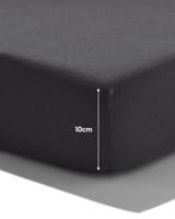 HEMA Splittopper hoeslaken 160x200/220cm jersey donkergrijs (donkergrijs)