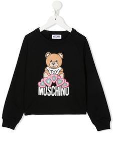 Moschino Kids sweat à imprimé Teddy Bear - Noir