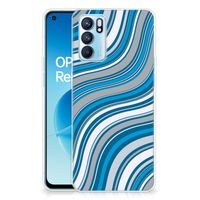 OPPO Reno 6 5G TPU bumper Waves Blue - thumbnail