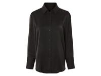 esmara Satijnen dames blouse (40, Zwart)
