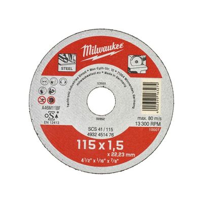 Milwaukee Accessoires metaaldoorslijpschijf SCS 41/115 (1,5) - 50 stuks - 4932451476