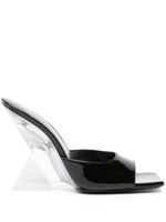 The Attico Cheope 105mm leather mules - Noir - thumbnail