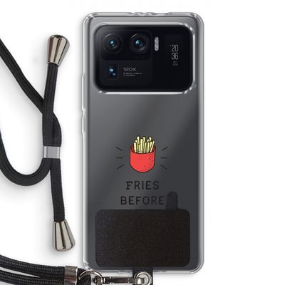 Fries before guys: Xiaomi Mi 11 Ultra Transparant Hoesje met koord