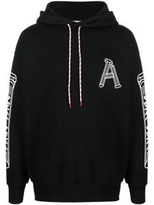 Aries hoodie à logo imprimé - Noir