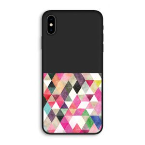 Gekleurde driehoekjes: iPhone XS Max Biologisch afbreekbaar hoesje