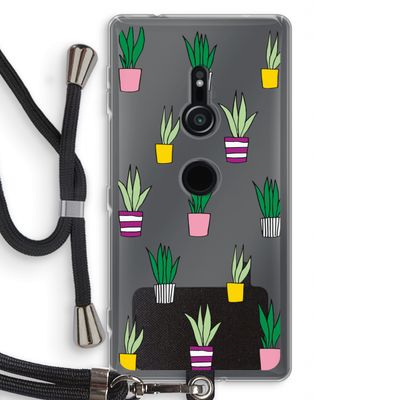 Sanseveria: Sony Xperia XZ2 Transparant Hoesje met koord