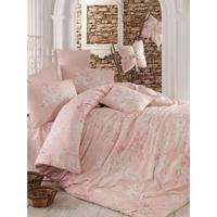 Beddengoedset - 1 dekbedovertrek 220 x 240 cm + 2 kussenslopen 60 x 60 cm - 100% versterkt katoen - Roze