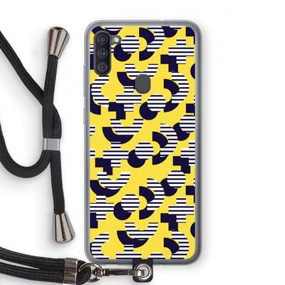 8-bit N°3: Samsung Galaxy A11 Transparant Hoesje met koord