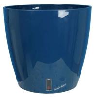 RIVIERA EVA NEW ronde bloembak - Kunststof - Diameter 36 cm - Blauw