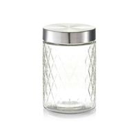 Zeller - Storage Glass 1200 ml w. metal lid - thumbnail