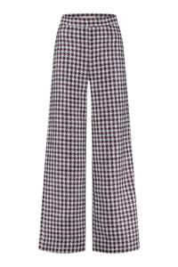 Studio Anneloes Alex High Waist Tweed Trousers 09601 Broek 1152 Offwhite/purper