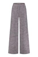 Studio Anneloes Alex High Waist Tweed Trousers 09601 Broek 1152 Offwhite/purper