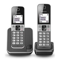 Panasonic kx-tgd312nlg telefoons 2 stuks zwart/grijs