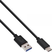 InLine 1m, USB3.1-C/USB3.1-A USB-kabel USB 3.2 Gen 2 (3.1 Gen 2) USB C USB A Zwart - thumbnail