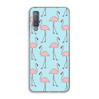 Anything Flamingoes: Samsung Galaxy A7 (2018) Transparant Hoesje