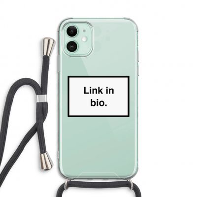 Link in bio: iPhone 11 Transparant Hoesje met koord