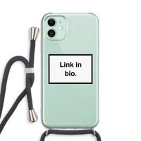 Link in bio: iPhone 11 Transparant Hoesje met koord