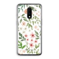 Botanical sweet flower heaven: OnePlus 7 Transparant Hoesje