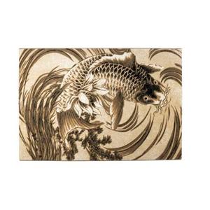 Bold Monkey The Legend Of Koi vloerkleed 160x230 beige|zwart grijs