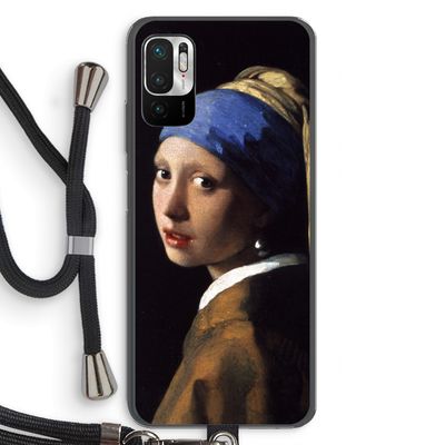 The Pearl Earring: Xiaomi Redmi Note 10 5G Transparant Hoesje met koord