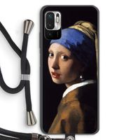 The Pearl Earring: Xiaomi Redmi Note 10 5G Transparant Hoesje met koord