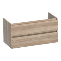 Brauer Joy - Onderkast - 100 cm - met 2 Softclose Lades Greeploos en 1 Sifon Uitsparing - Sunlit