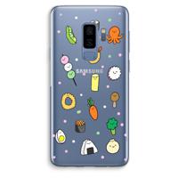 Happy bento friends: Samsung Galaxy S9 Plus Transparant Hoesje - thumbnail