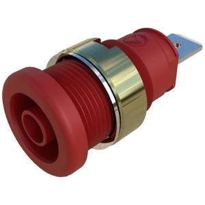 SKS Hirschmann SEB 2620 F6,3 Veiligheids-labconnector, female Bus, inbouw verticaal Stift-Ø: 4 mm Rood 1 stuk(s)