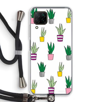 Sanseveria: Huawei P40 Lite Transparant Hoesje met koord