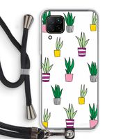 Sanseveria: Huawei P40 Lite Transparant Hoesje met koord Sanseveria: Huawei P40 Lite Transparant Hoesje met koord