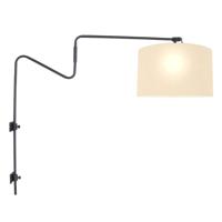 Steinhauer Wand leeslampLinstrom met wit linnen kap - 3724ZW