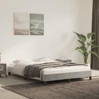 Bedframe zonder matras 140x200 cm fluweel lichtgrijs