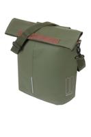 Basil tas city shopper vegan leather | moss green