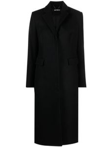 MISBHV manteau boutonné en laine mélangée - Noir