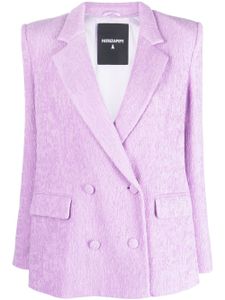 Patrizia Pepe notched-lapels double-breasted blazer - Violet