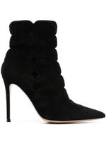 Gianvito Rossi bottines Ariana 85 mm en daim - Noir - thumbnail