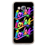 Loves: Samsung Galaxy J3 (2016) Transparant Hoesje