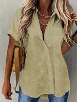 Summer Lace Casual Lace Loose Blouse - thumbnail