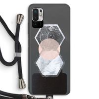 Creatieve toets: Xiaomi Redmi Note 10 5G Transparant Hoesje met koord