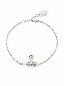 Vivienne Westwood bracelet chaîne à plaque Orb - Argent