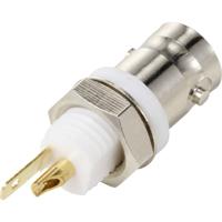 TRU COMPONENTS TC-12885924 BNC-connector Bus, inbouw verticaal 50 Ω 1 stuk(s)