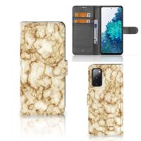 Samsung Galaxy S20 FE | Bookcase | Marmer Goud