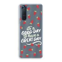 Don't forget to have a great day: Sony Xperia 5 II Transparant Hoesje