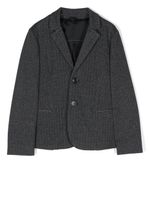 Emporio Armani Kids blazer à motif de chevrons - Bleu