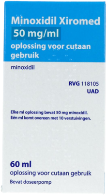 Xiromed Minoxidil 50mg/ml Oplossing voor Cutaan Gebruik